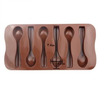 Molde de silicon con forma de cucharas 6 cavidades - Image 2