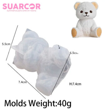 Molde De Silicon En Forma De Oso De Peluche 3D (SIN BANDEJA) - Image 2