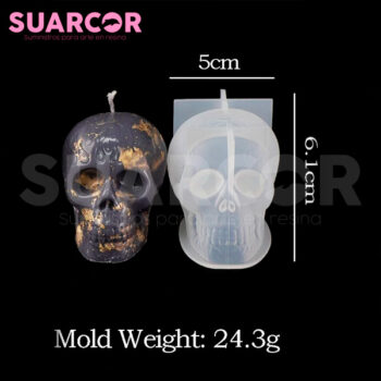 Molde De Silicon En Forma De Calaveras 3 Tamaños - Image 2