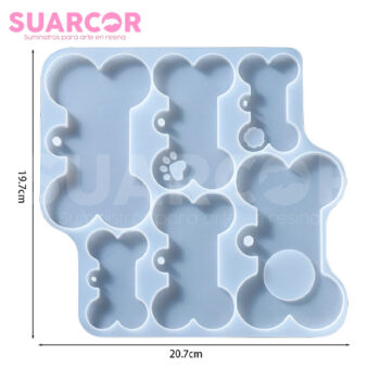 Molde De Silicon En Forma De Huesos Para Placas - Image 2