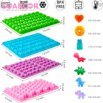 Molde De Silicon Con Diferentes Formas (PRECIO UNITARIO) - Image 2