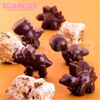 Molde De Silicon Para Chocolates En Formas De Dinosaurios