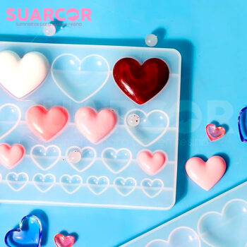 Molde De Silicon De Corazones