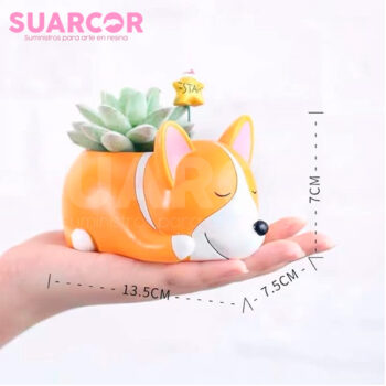 Molde De Silicon Macetero De Welsh Corgi - Image 2