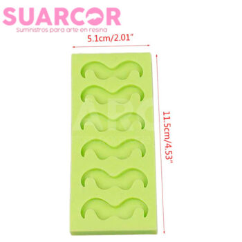 Molde De Silicon Figuras De Bigotes - Image 2
