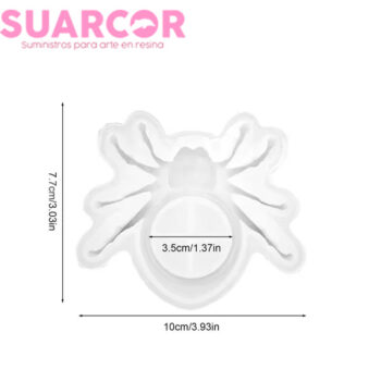 Molde De Silicon Araña Porta Vela - Image 2